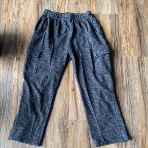 Men's Gray Cargo Sweat Pants